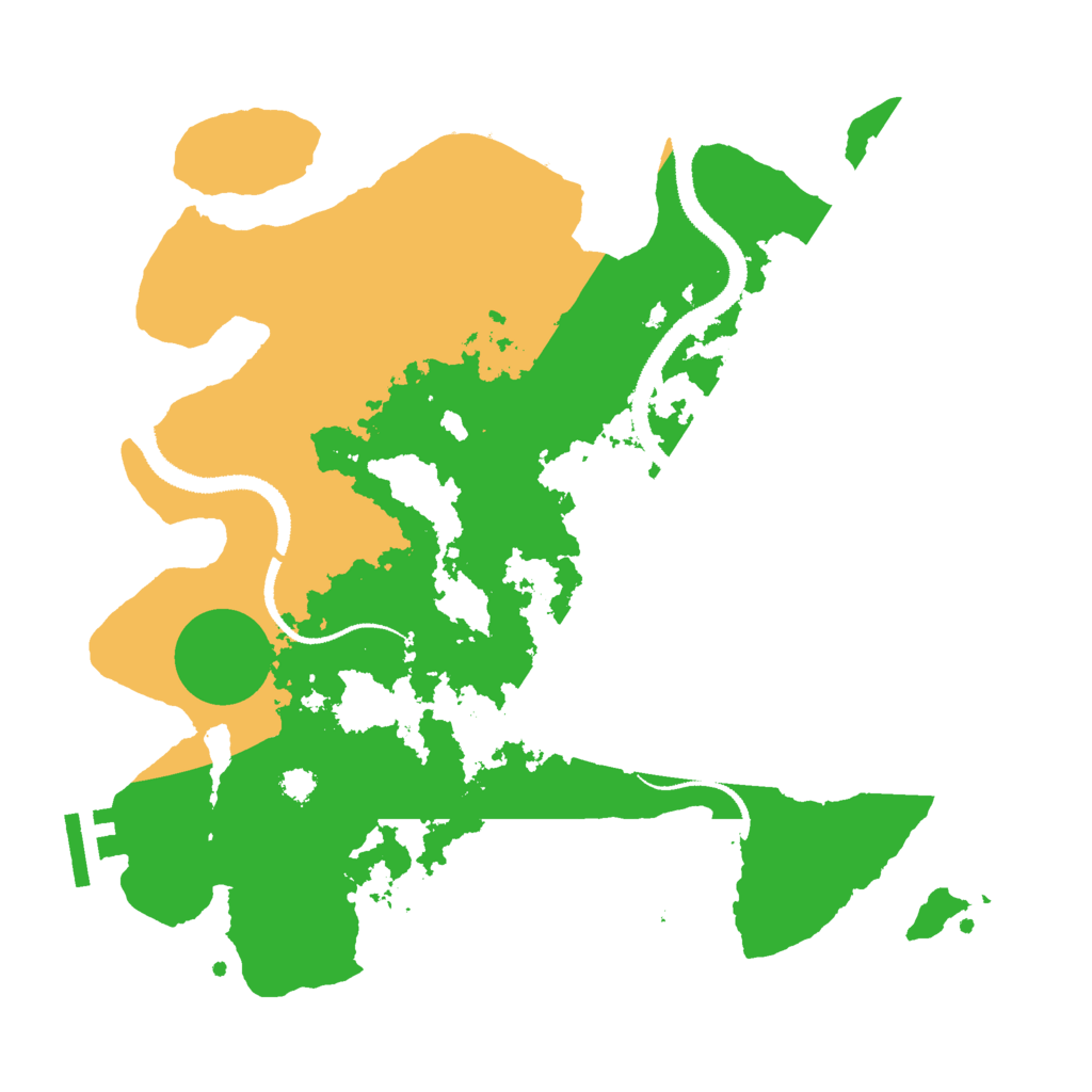 Biome Rust Map: Procedural Map, Size: 3000, Seed: 70705118
