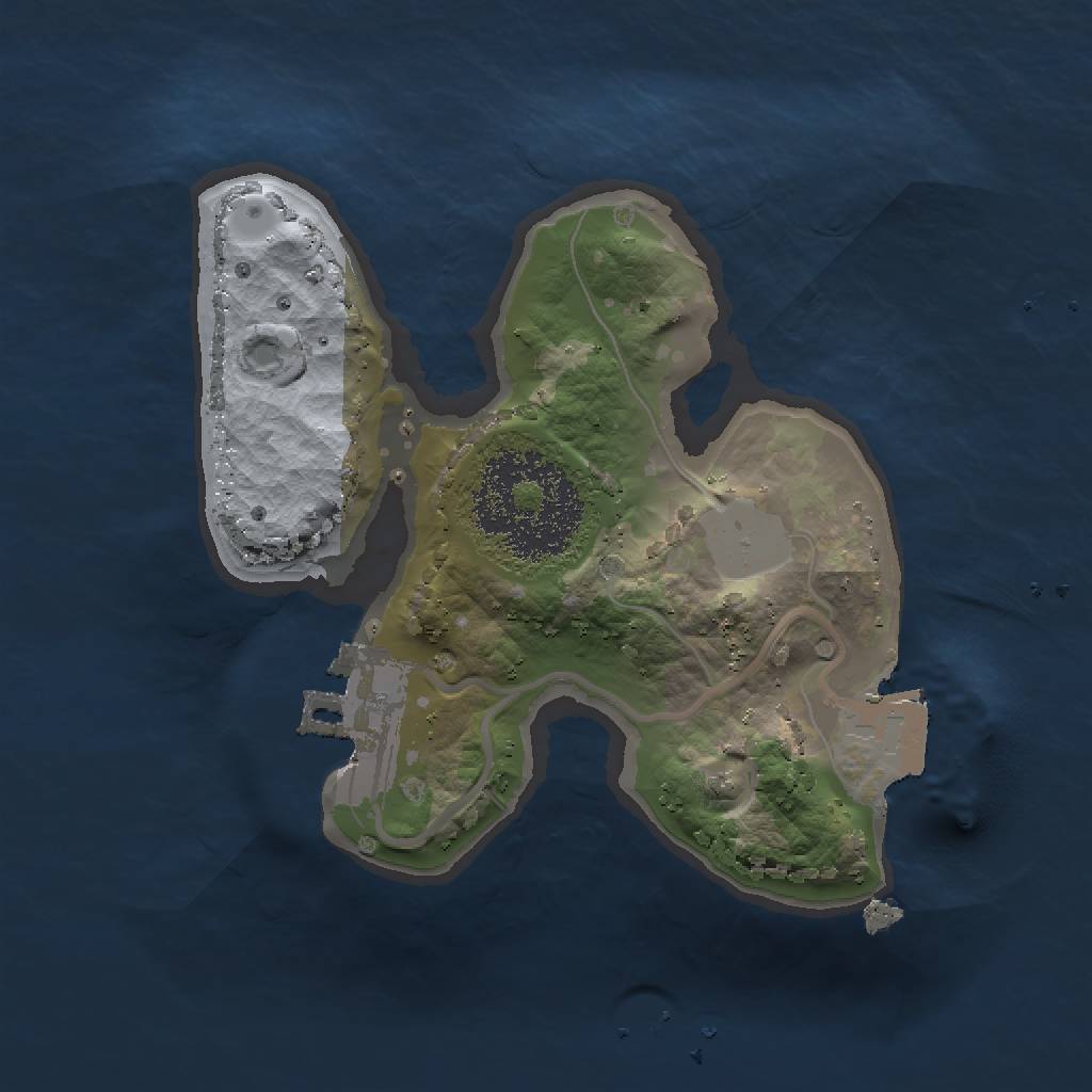 Rust Map: Procedural Map, Size: 1500, Seed: 909869946, 4 Monuments