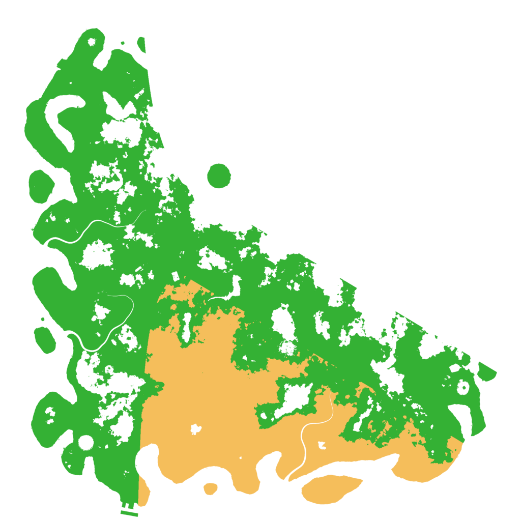 Biome Rust Map: Procedural Map, Size: 6000, Seed: 57824106