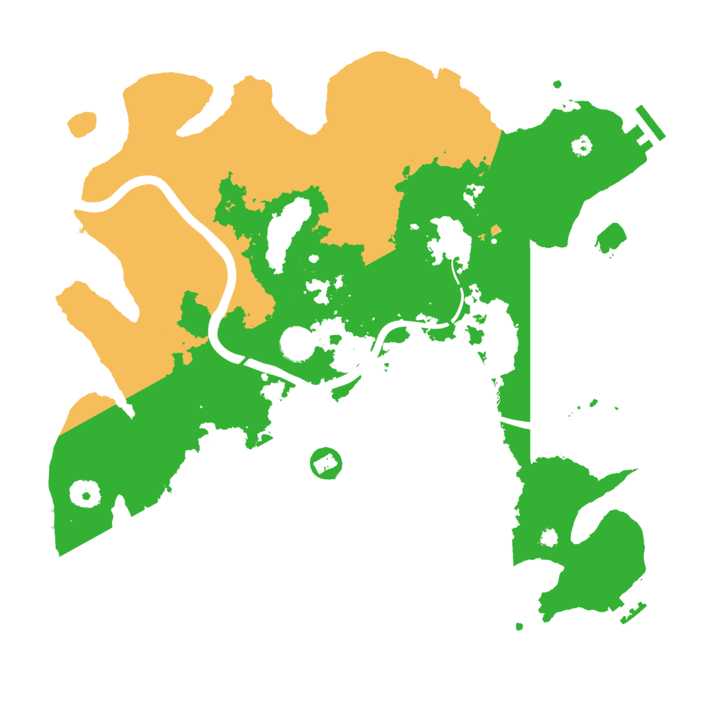 Biome Rust Map: Procedural Map, Size: 3550, Seed: 294138928