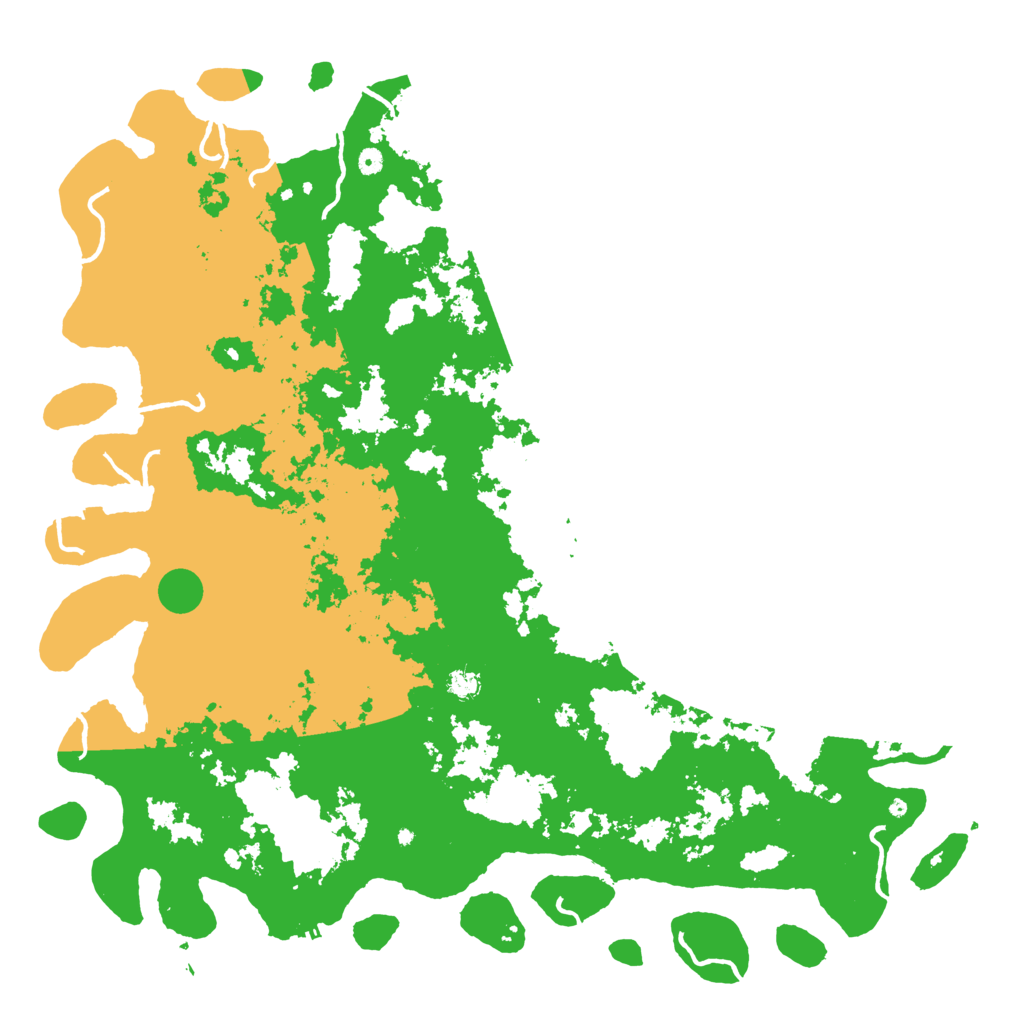 Biome Rust Map: Procedural Map, Size: 6000, Seed: 87430467