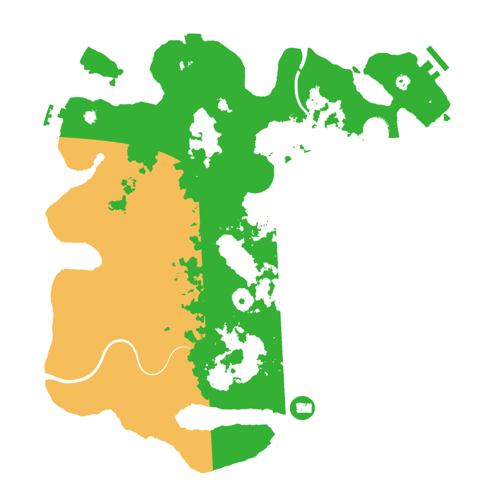 Biome Rust Map: Procedural Map, Size: 3500, Seed: 1248915261