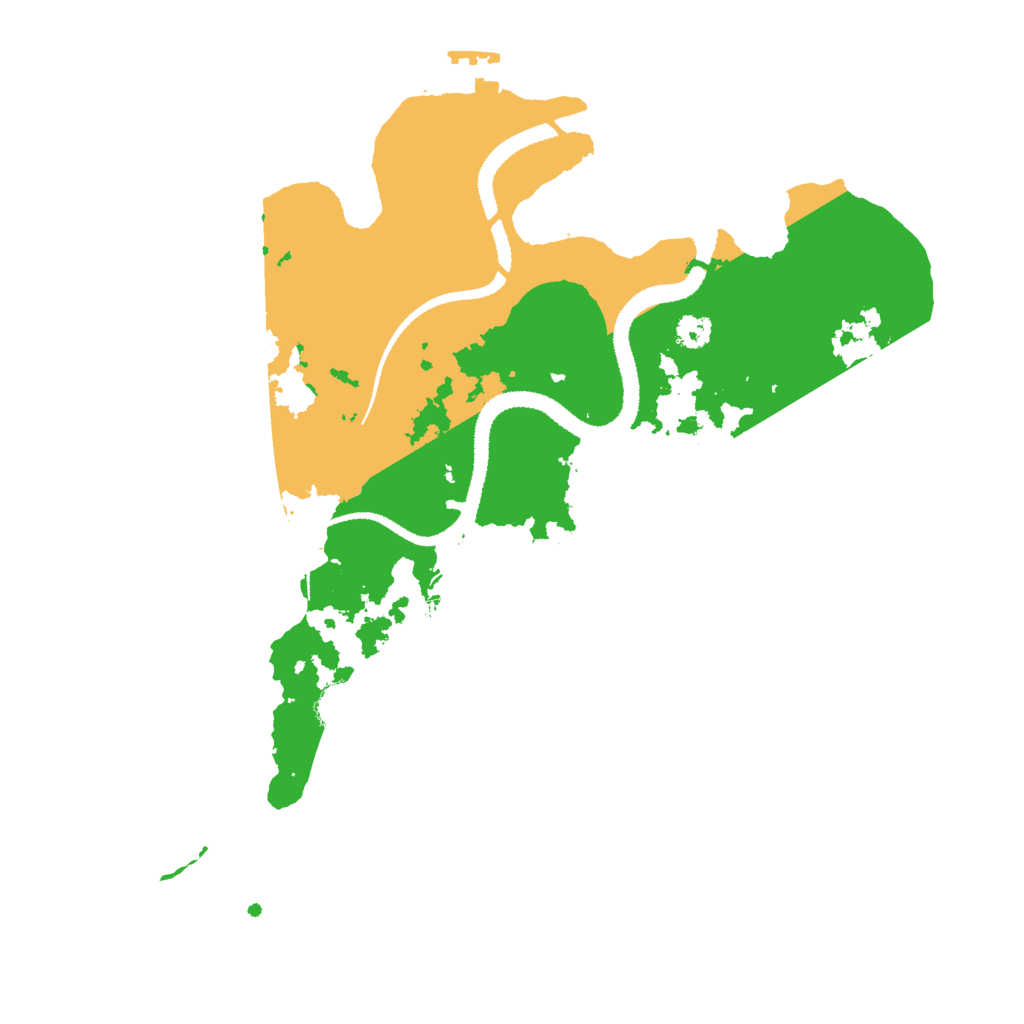 Biome Rust Map: Procedural Map, Size: 3000, Seed: 607710936