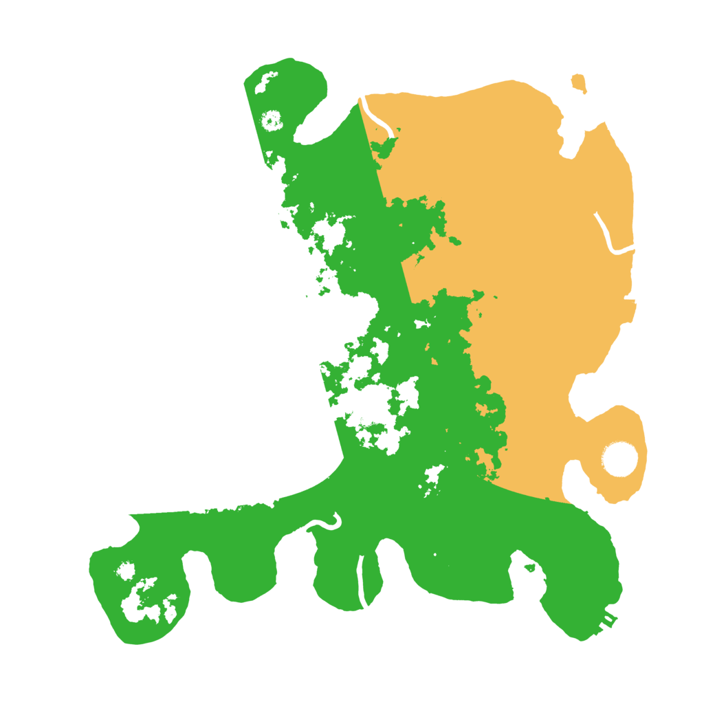 Biome Rust Map: Procedural Map, Size: 3500, Seed: 13000