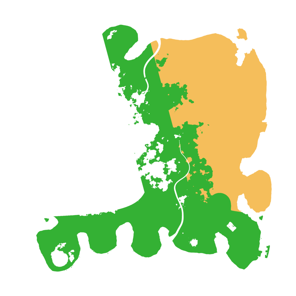 Biome Rust Map: Procedural Map, Size: 3500, Seed: 13000