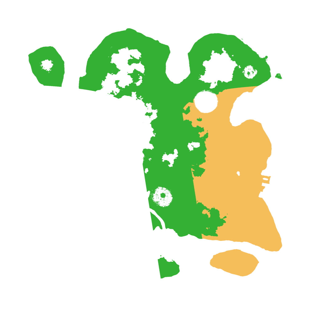 Biome Rust Map: Procedural Map, Size: 2500, Seed: 1064211454