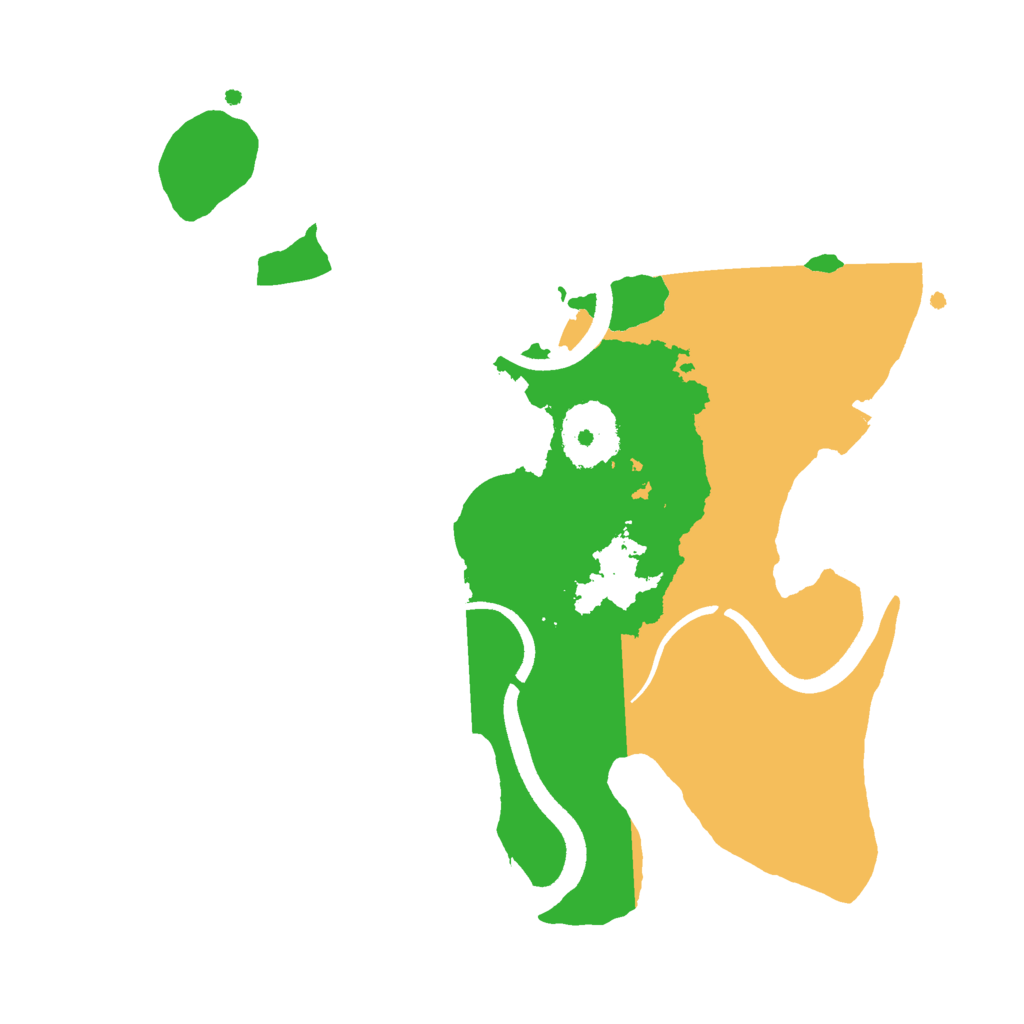 Biome Rust Map: Procedural Map, Size: 2500, Seed: 729633