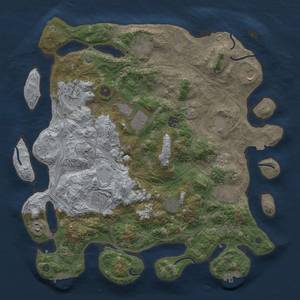 Thumbnail Rust Map: Procedural Map, Size: 4250, Seed: 1283259398, 19 Monuments