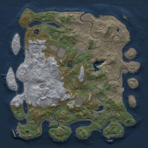 Thumbnail Rust Map: Procedural Map, Size: 4250, Seed: 1283259398, 16 Monuments