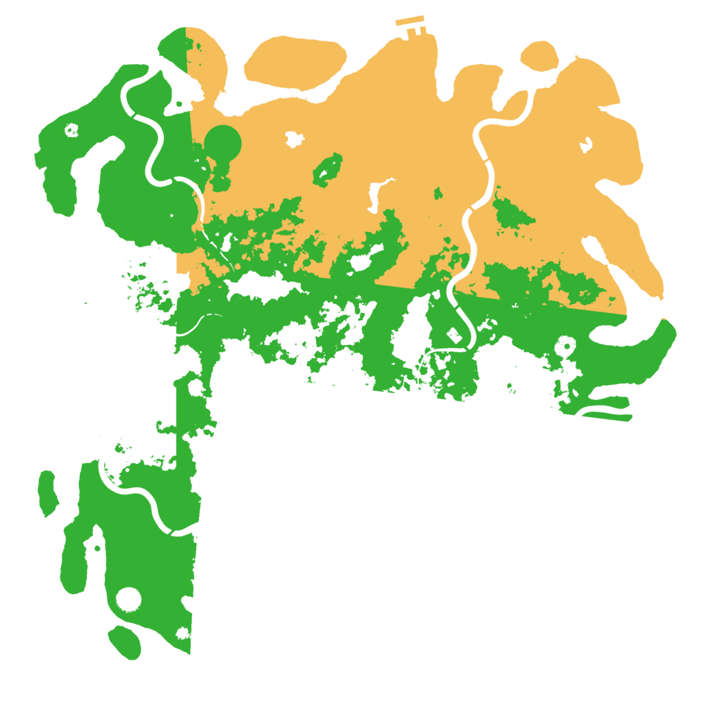 Biome Rust Map: Procedural Map, Size: 5000, Seed: 10101990