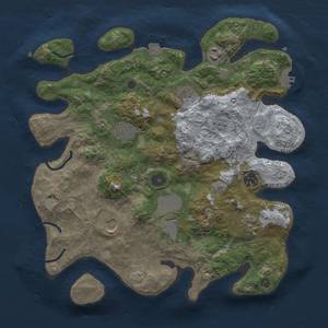 Thumbnail Rust Map: Procedural Map, Size: 3500, Seed: 653765675, 15 Monuments