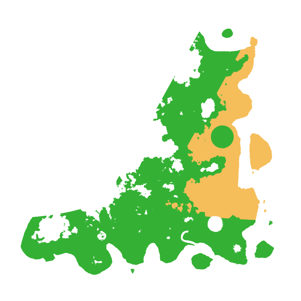 Biome Rust Map: Procedural Map, Size: 3500, Seed: 63247583