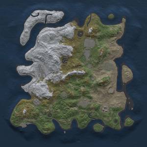 Thumbnail Rust Map: Procedural Map, Size: 3500, Seed: 63247583, 13 Monuments