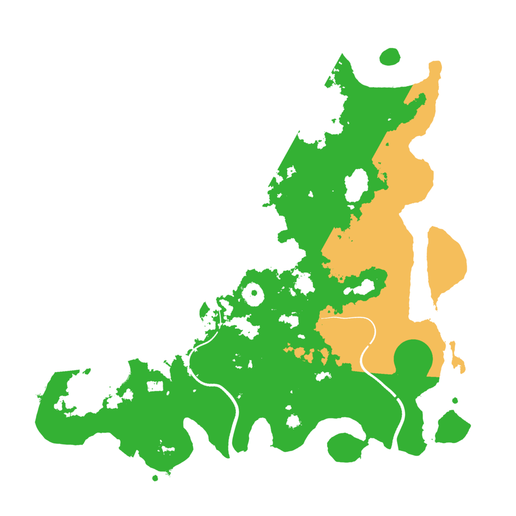 Biome Rust Map: Procedural Map, Size: 3500, Seed: 63247583