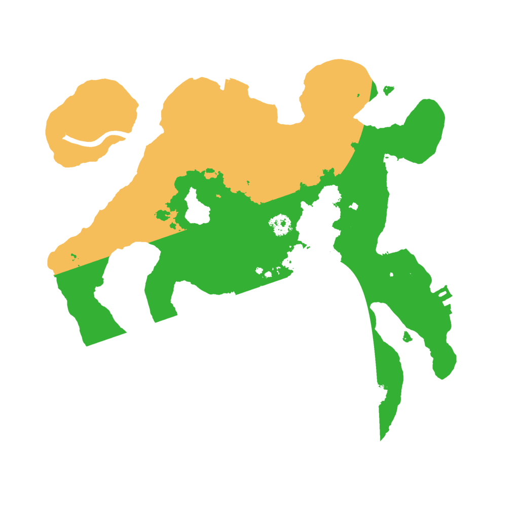 Biome Rust Map: Procedural Map, Size: 2500, Seed: 571052547