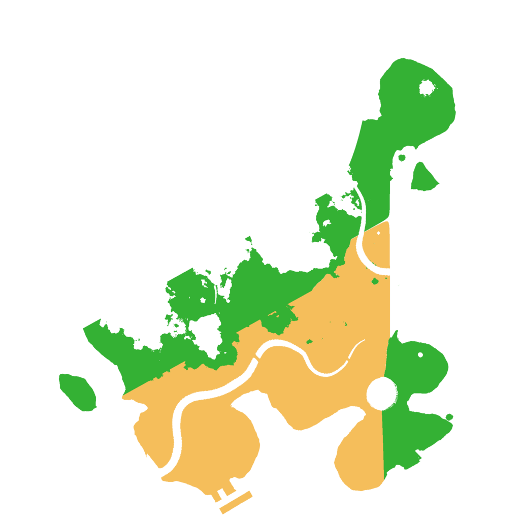 Biome Rust Map: Procedural Map, Size: 3000, Seed: 18273