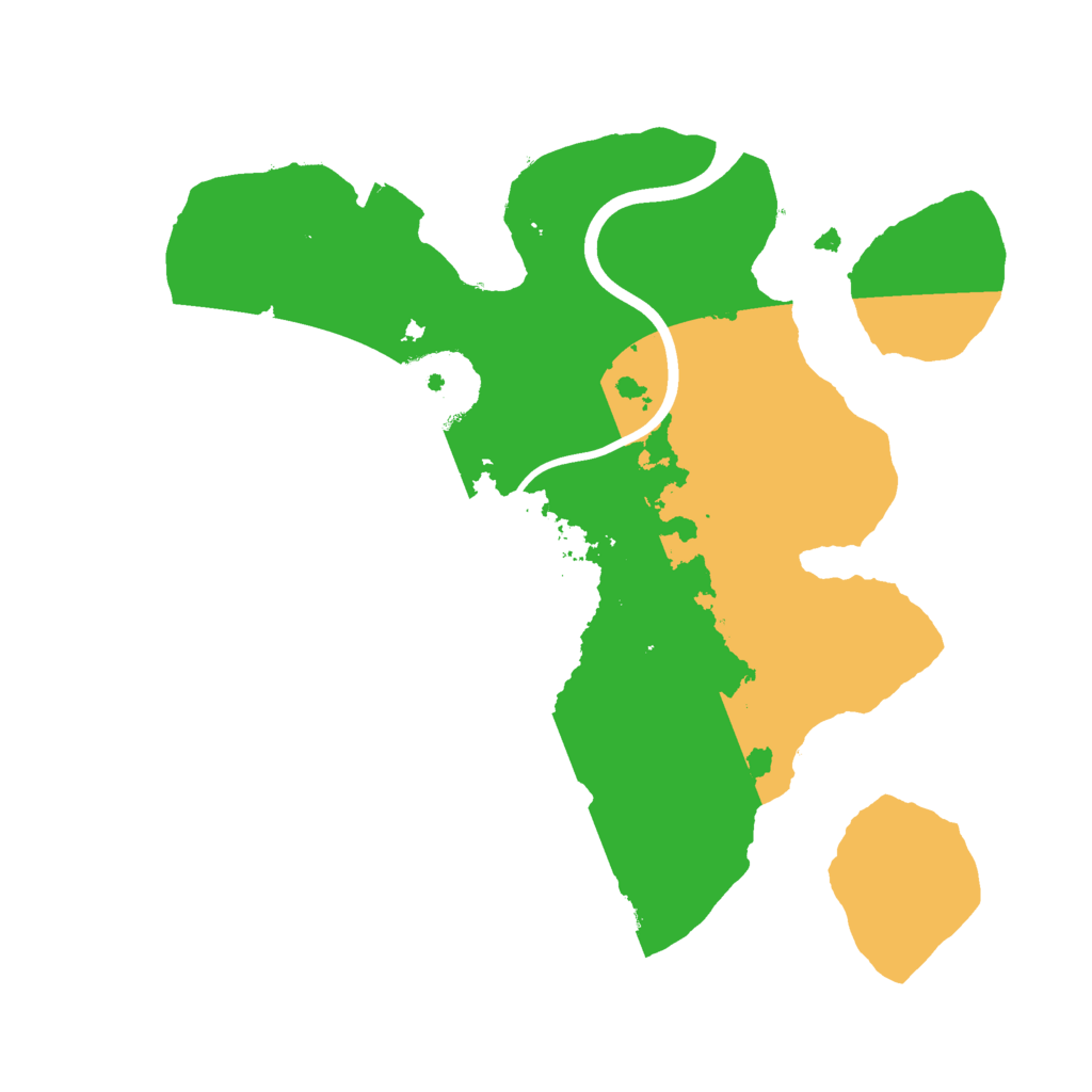 Biome Rust Map: Procedural Map, Size: 2200, Seed: 71392846