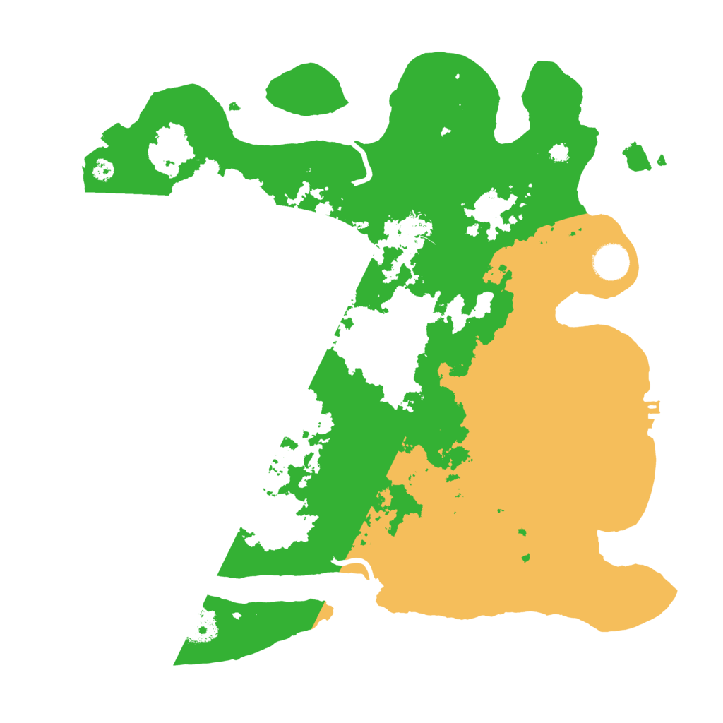 Biome Rust Map: Procedural Map, Size: 3500, Seed: 1402133579