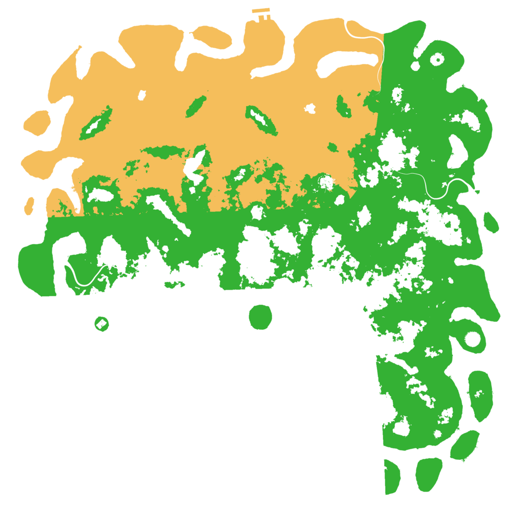 Biome Rust Map: Procedural Map, Size: 6000, Seed: 21460296