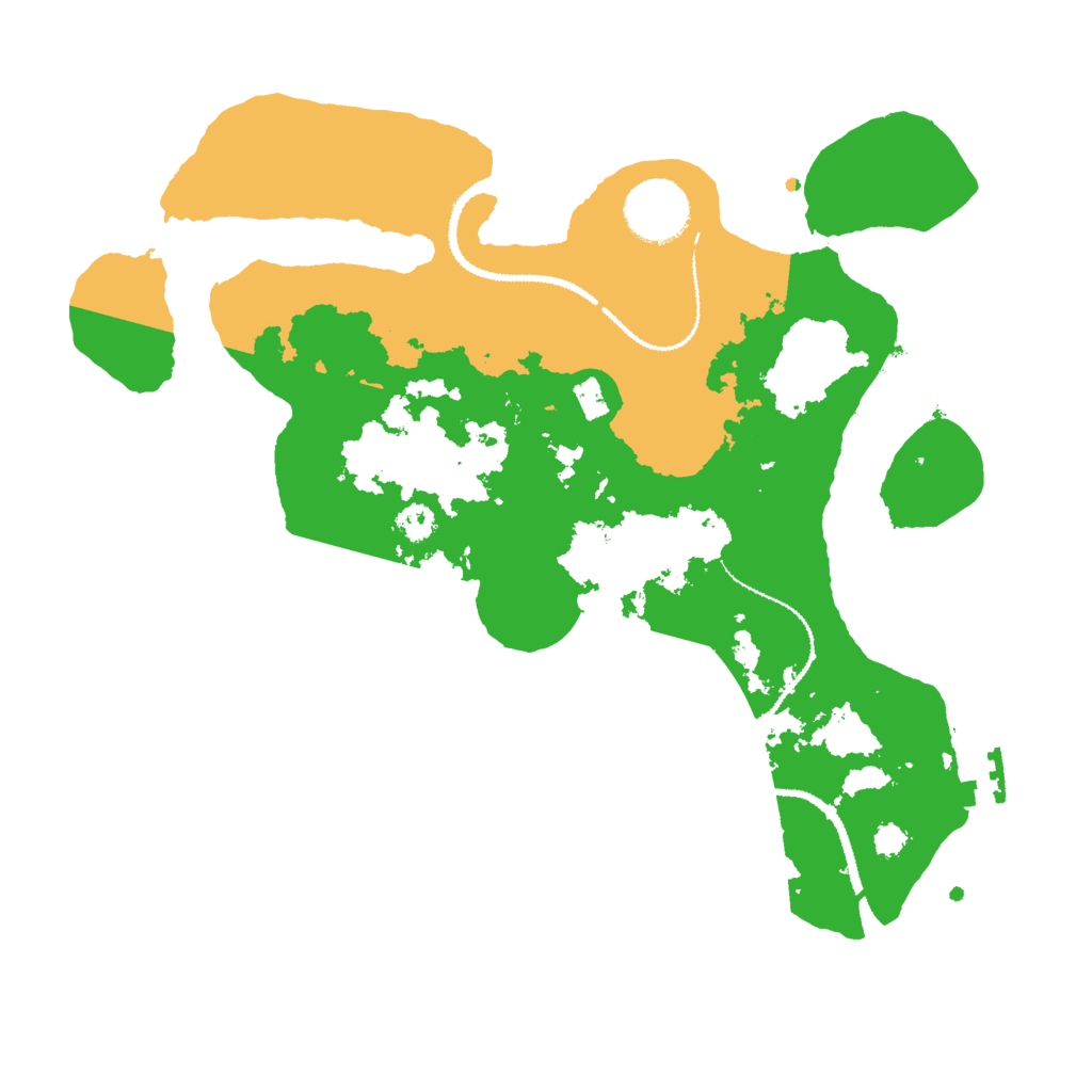 Biome Rust Map: Procedural Map, Size: 3000, Seed: 17366