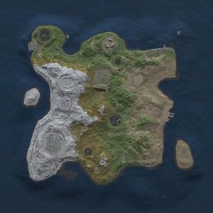 Thumbnail Rust Map: Procedural Map, Size: 2800, Seed: 1984572167, 10 Monuments