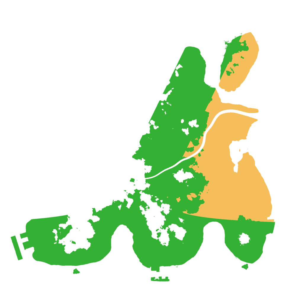 Biome Rust Map: Procedural Map, Size: 2500, Seed: 56346422