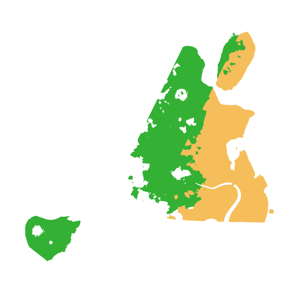 Biome Rust Map: Procedural Map, Size: 2500, Seed: 56346422