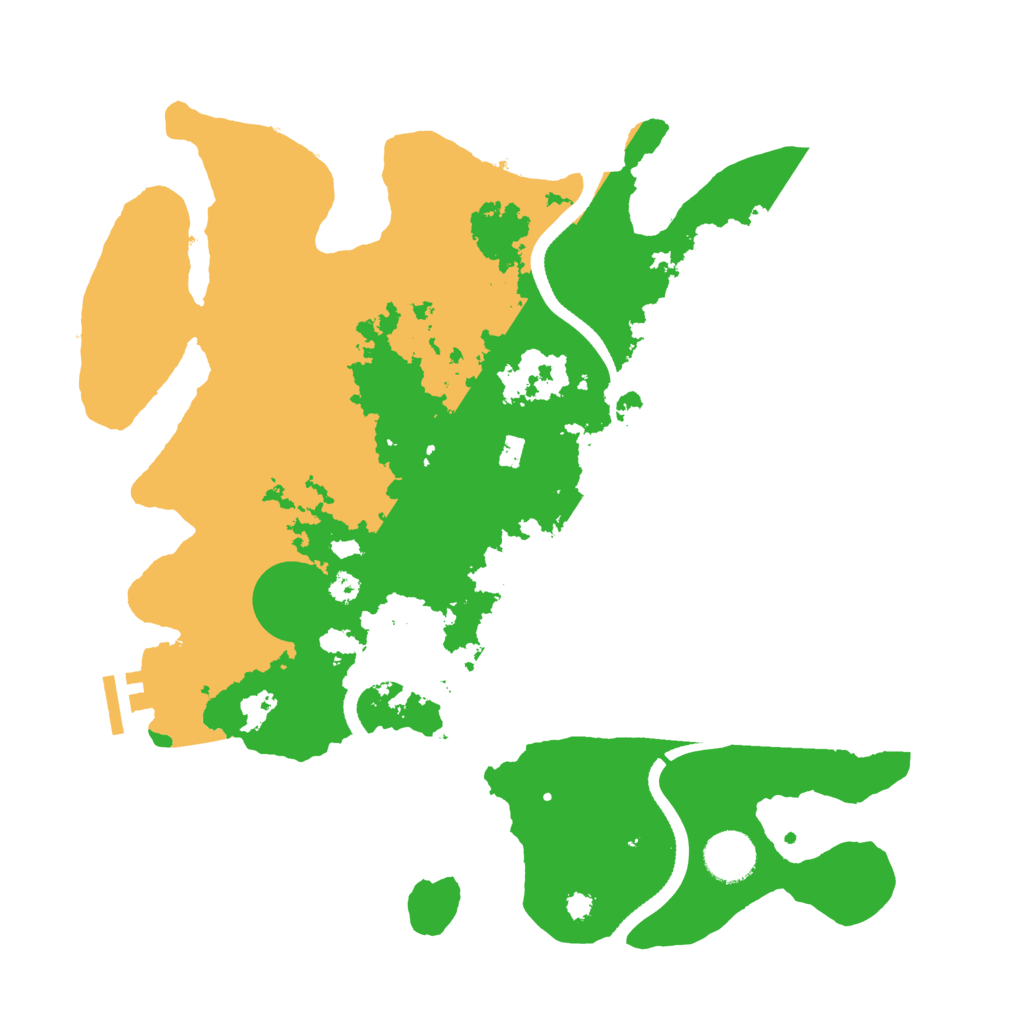 Biome Rust Map: Procedural Map, Size: 3500, Seed: 474321905
