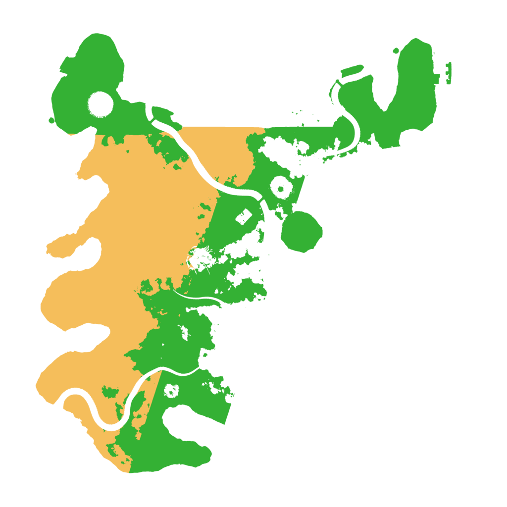 Biome Rust Map: Procedural Map, Size: 3500, Seed: 873868508