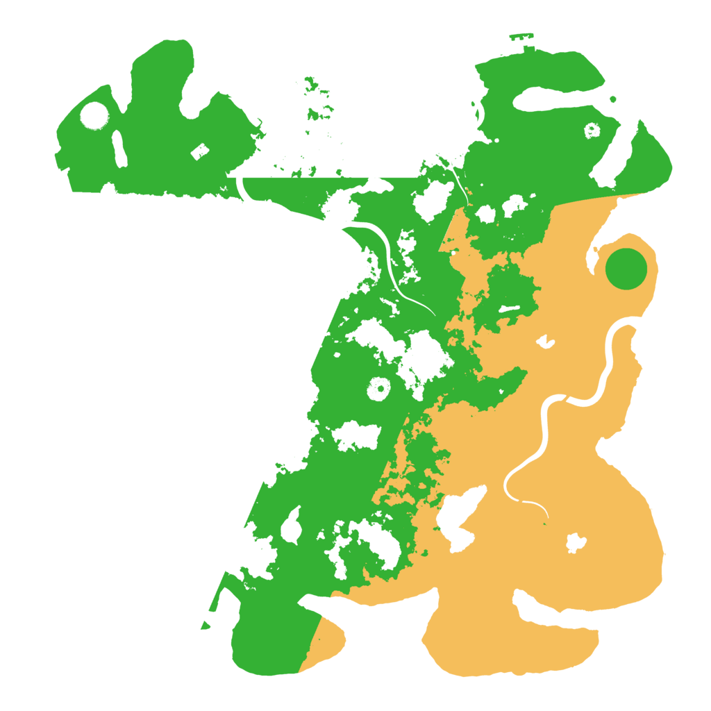 Biome Rust Map: Procedural Map, Size: 4500, Seed: 13320557