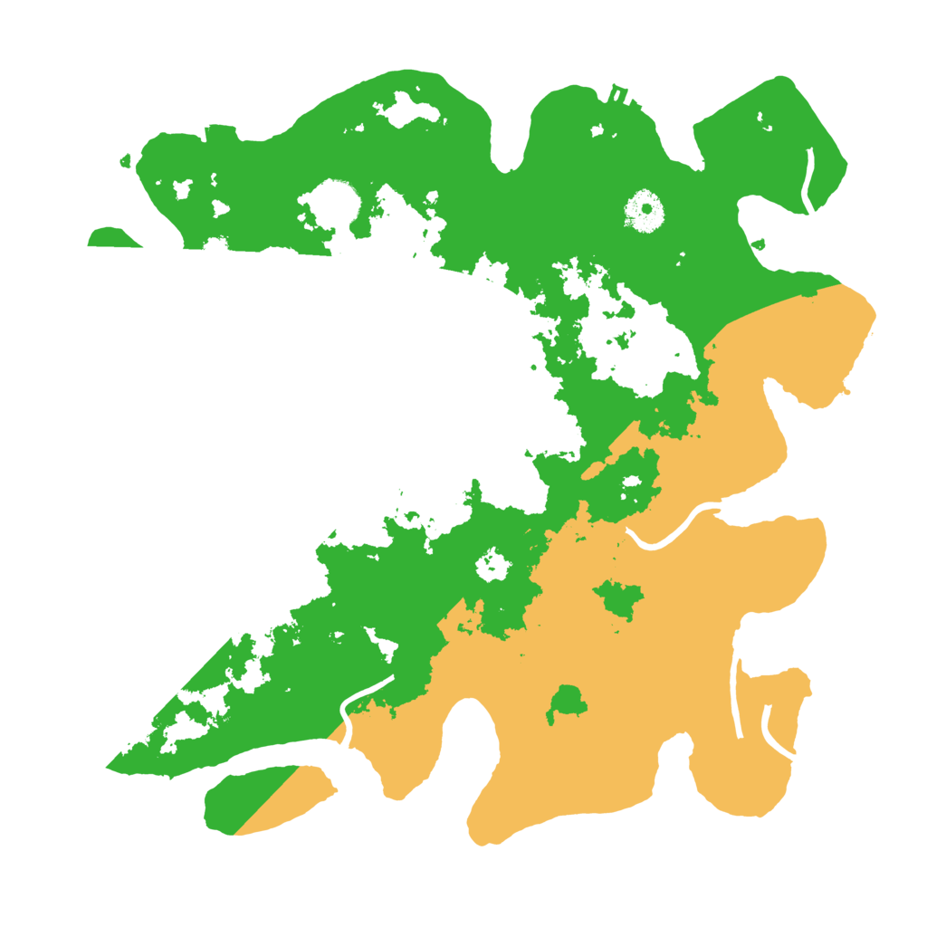 Biome Rust Map: Procedural Map, Size: 3500, Seed: 40070396