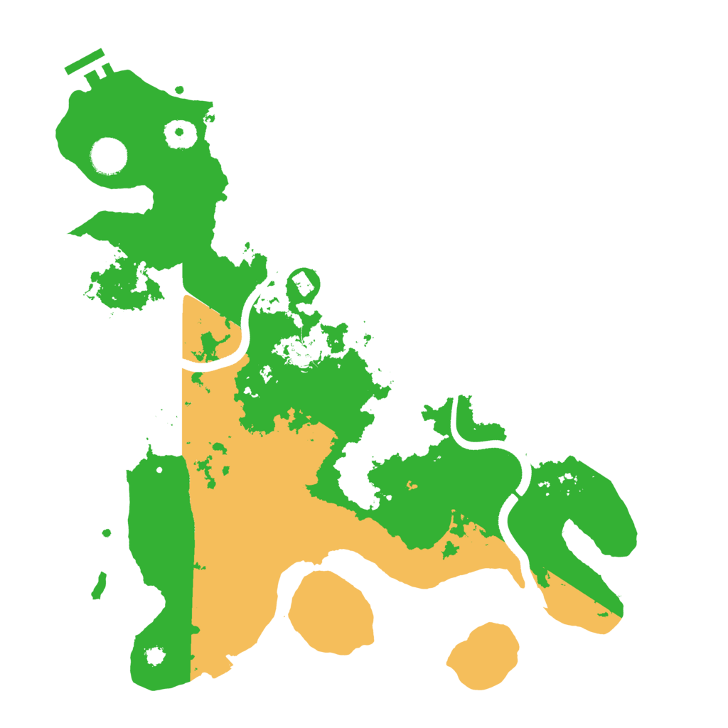 Biome Rust Map: Procedural Map, Size: 3500, Seed: 197823