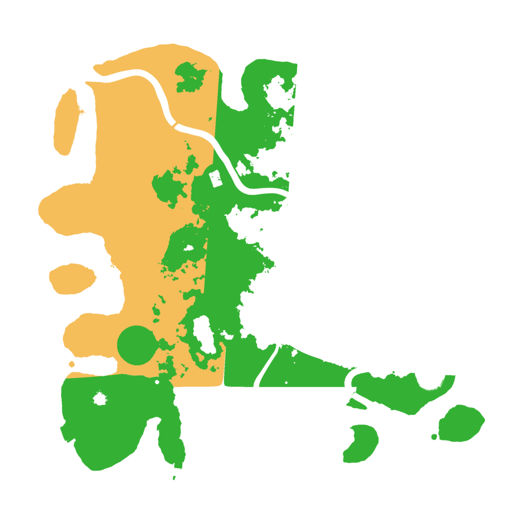 Biome Rust Map: Procedural Map, Size: 3500, Seed: 72345935