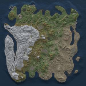 Thumbnail Rust Map: Procedural Map, Size: 4500, Seed: 782892264, 19 Monuments