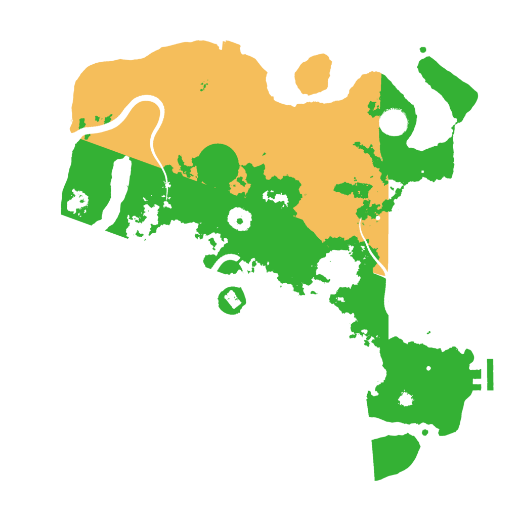 Biome Rust Map: Procedural Map, Size: 3320, Seed: 867589
