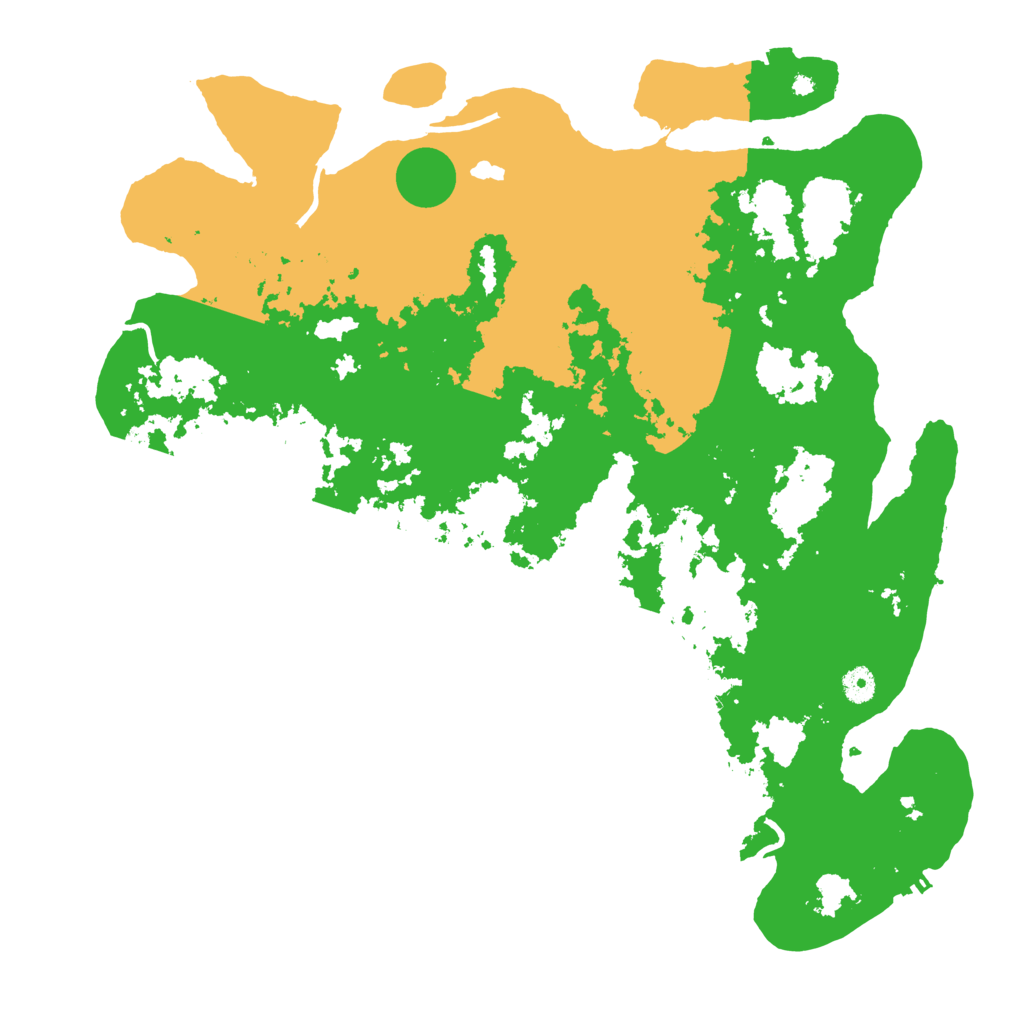 Biome Rust Map: Procedural Map, Size: 4500, Seed: 519357359