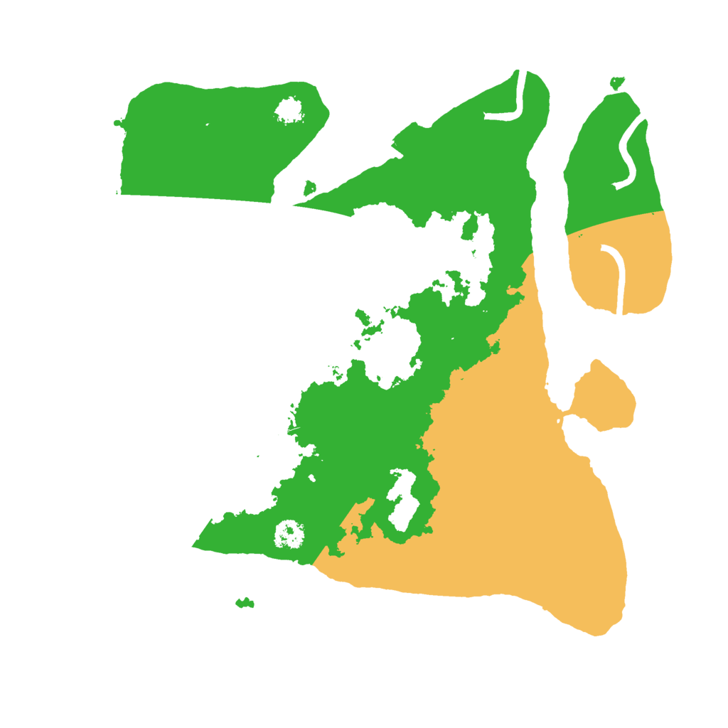 Biome Rust Map: Procedural Map, Size: 2500, Seed: 328345