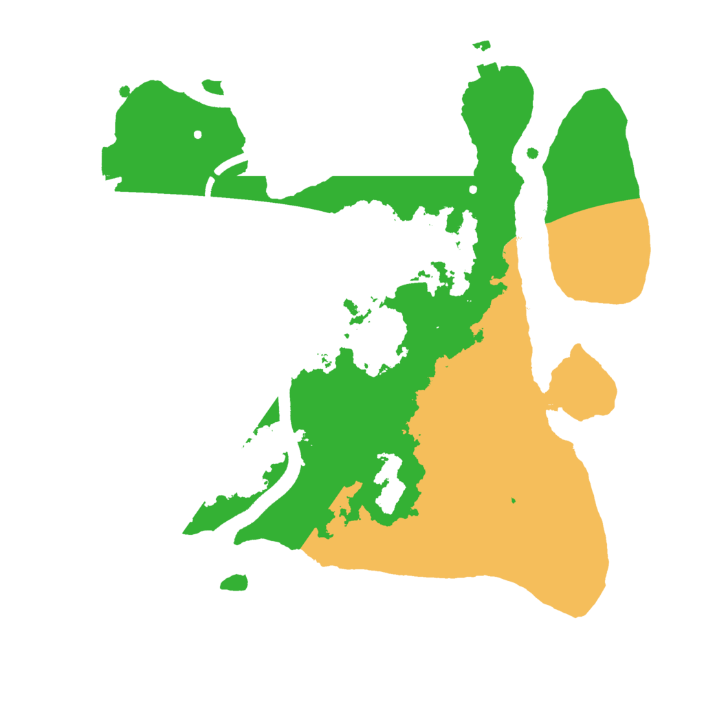 Biome Rust Map: Procedural Map, Size: 2500, Seed: 328345