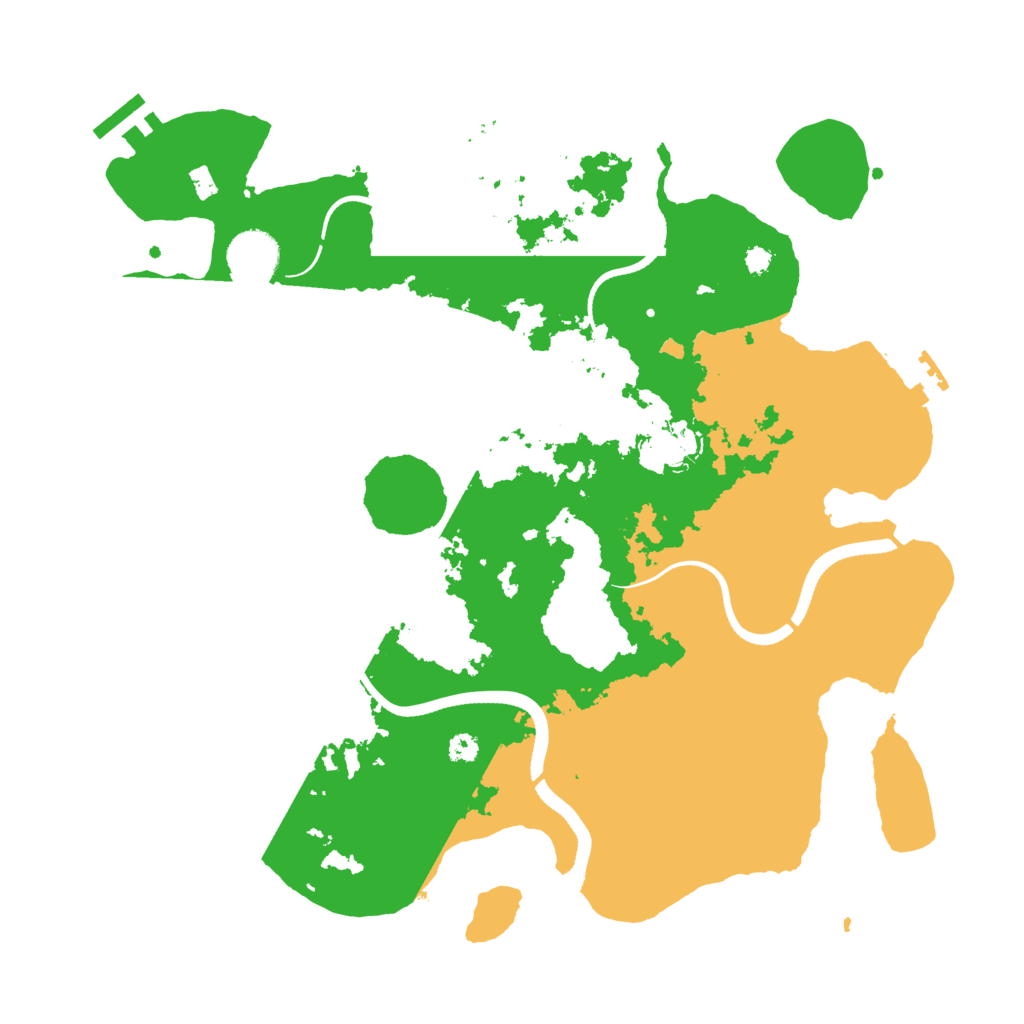 Biome Rust Map: Procedural Map, Size: 3500, Seed: 625503345