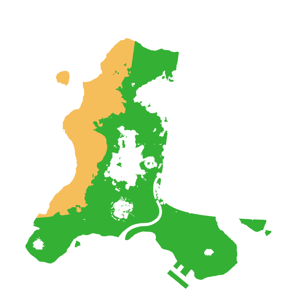 Biome Rust Map: Procedural Map, Size: 2500, Seed: 73740921