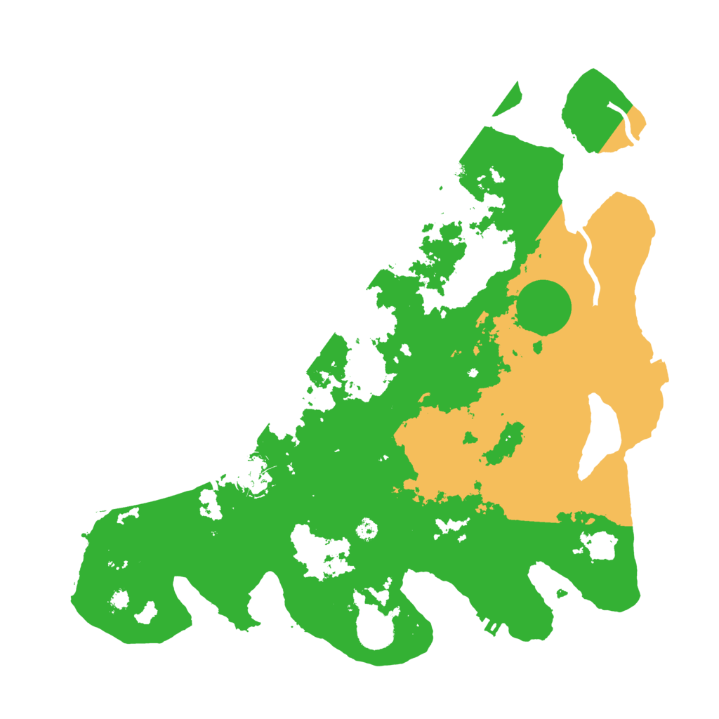 Biome Rust Map: Procedural Map, Size: 3500, Seed: 30412