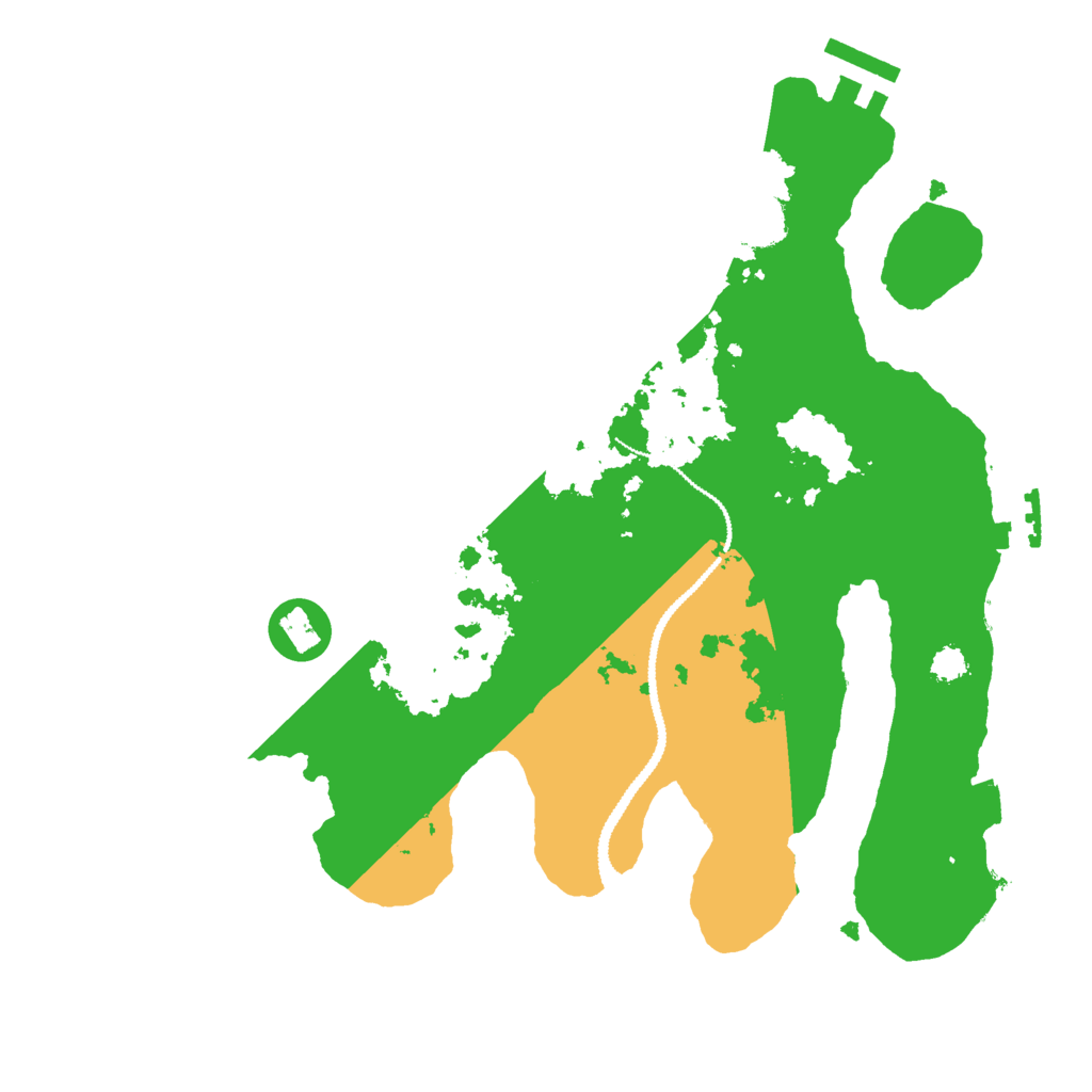 Biome Rust Map: Procedural Map, Size: 2841, Seed: 1348580739