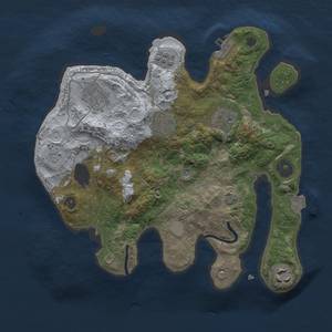 Thumbnail Rust Map: Procedural Map, Size: 2841, Seed: 1348580739, 12 Monuments