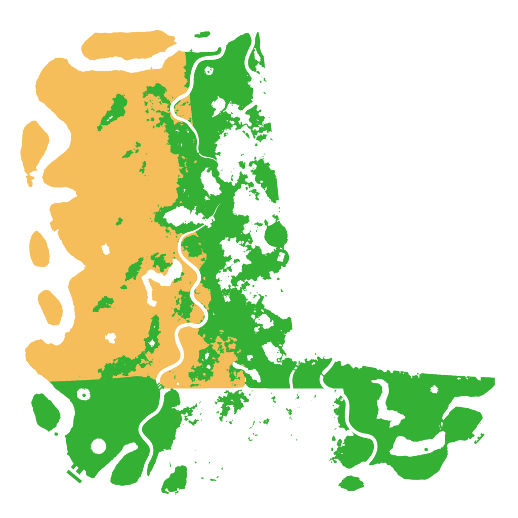 Biome Rust Map: Procedural Map, Size: 6000, Seed: 13678
