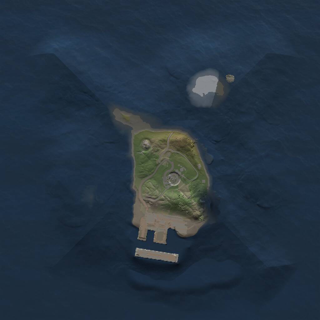 Rust Map: Procedural Map, Size: 1500, Seed: 177013, 3 Monuments