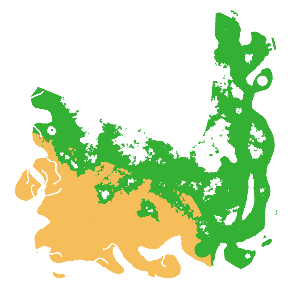 Biome Rust Map: Procedural Map, Size: 5000, Seed: 61665