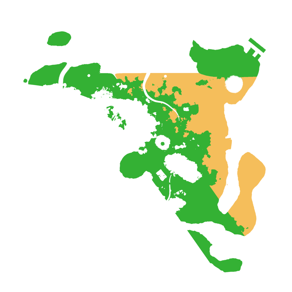 Biome Rust Map: Procedural Map, Size: 3000, Seed: 8390