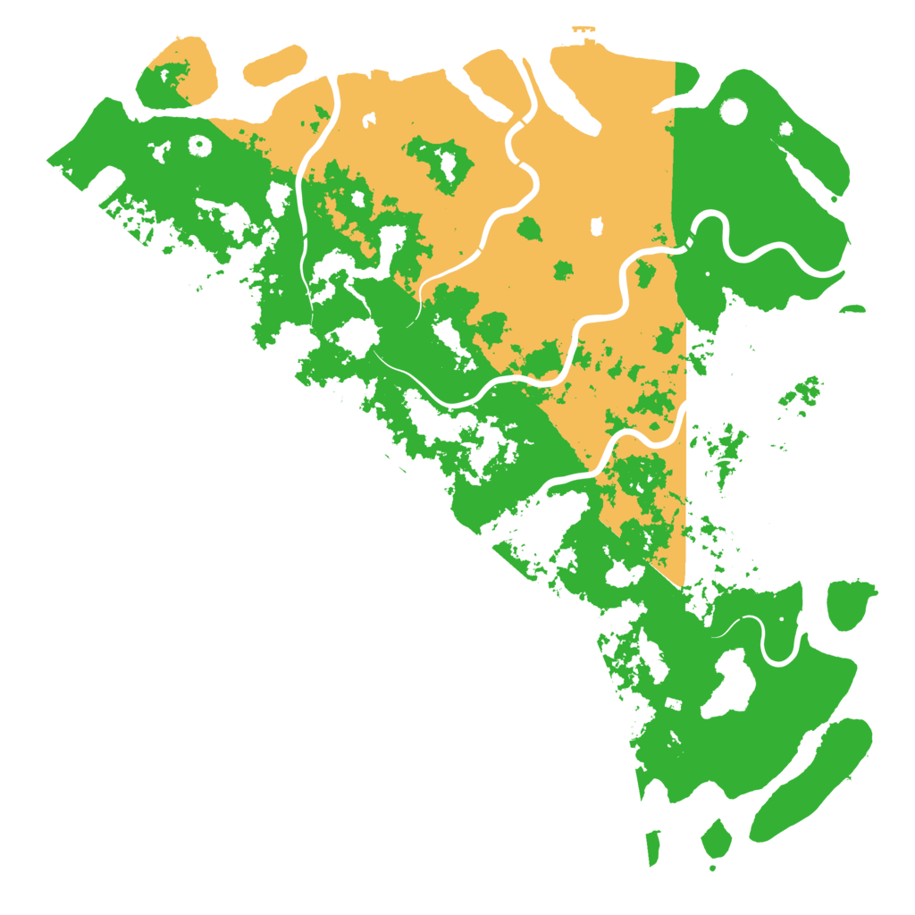 Biome Rust Map: Procedural Map, Size: 6000, Seed: 1402501665
