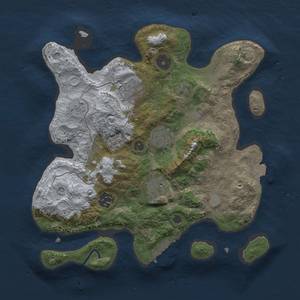 Thumbnail Rust Map: Procedural Map, Size: 3000, Seed: 1034187530, 12 Monuments