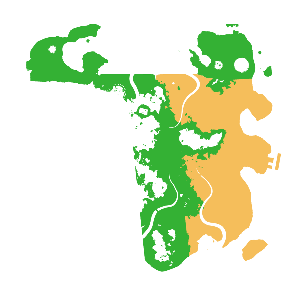 Biome Rust Map: Procedural Map, Size: 3600, Seed: 2091216063